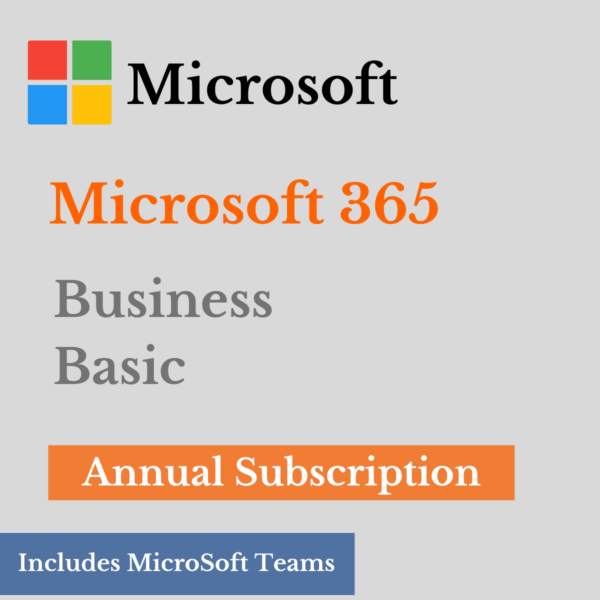Microsoft 365 Business Basic | 12-Month Subscription (Professional Business Email)