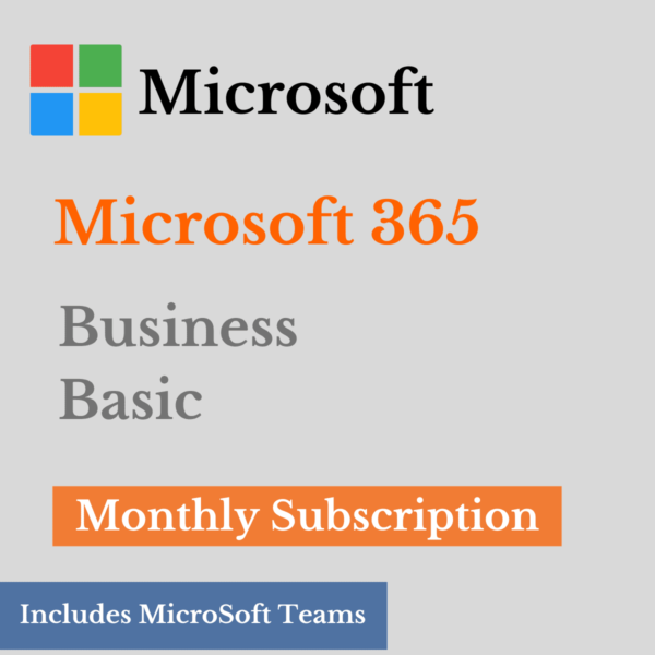 Microsoft 365 Business Basic | Monthly Subscription (Professional Business Email)